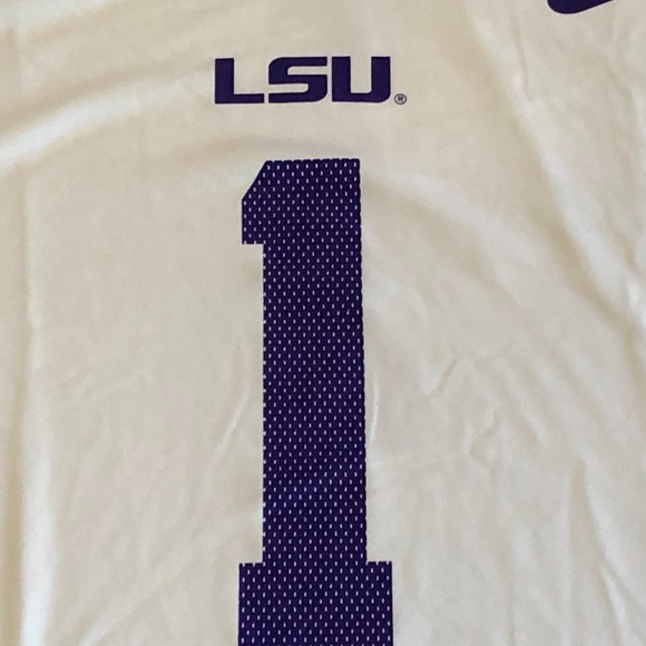 NWT Nike Dri-Fit LSU TIGERS FOOTBALL T-Shirt sz L - Picture 2 of 4
